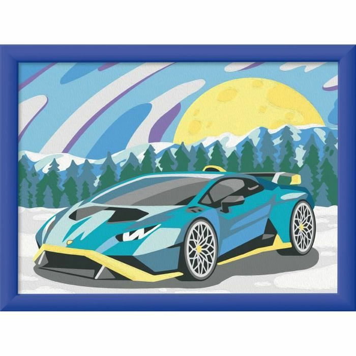 Ravensburger CreArt Kids Lamborghini Kit de peinture par numéros 18x24cm