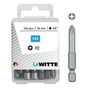 Ensemble de pointes WITTE Pozidriv PZ2 5 Unités