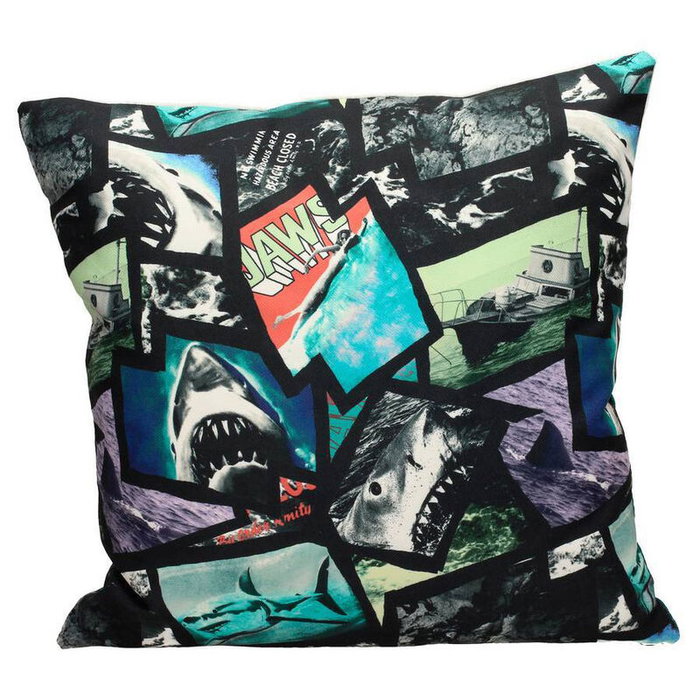 SD TOYS Coussin Décoratif Oreiller 45x45 cm Jaws Tête de Requin