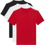 T-shirt à manches courtes homme Calvin Klein Rouge 3 Pièces 12-13 ans