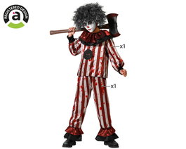 Atosa Déguisement Clown Rouge avec Chemise et Pantalon pour Enfant