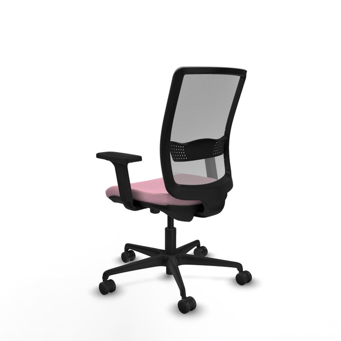 PIQUERAS Y CRESPO Chaise Haches Synchrone/Traslack Rose et Gris