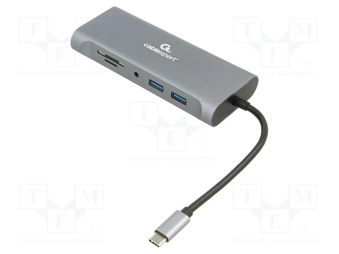 GEMBIRD Hub USB Cablexpert 10 ports USB 3.1 Gen 1 gris GEMBIRD Hub USB Cablexpert 10 ports USB 3.1 Gen 1 gris