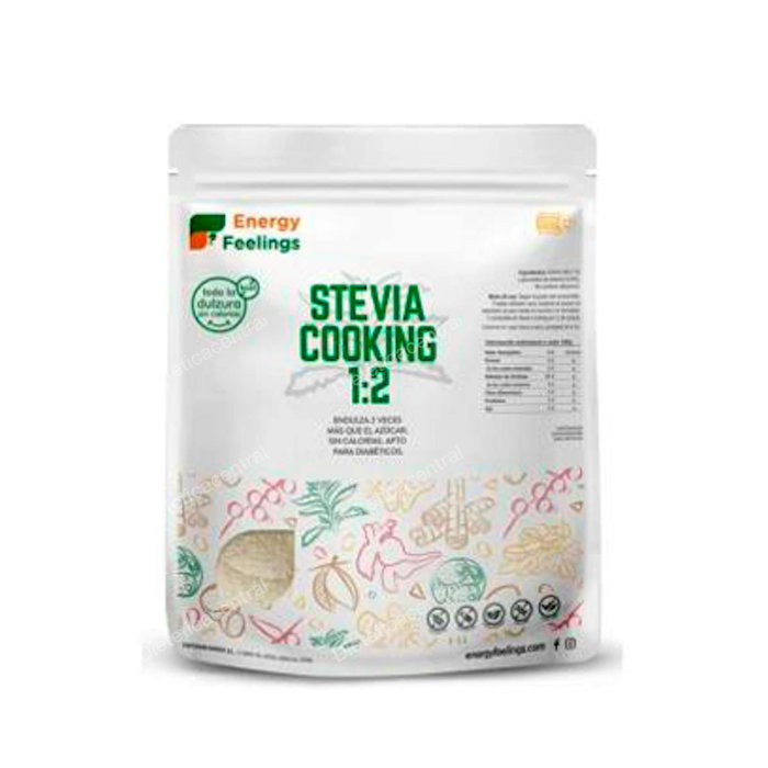 Energy Feelings Cooking 1:2 Édulcorant naturel à la stévia en poudre - 1 kg - Pouvoir édulcorant 2 fois supérieur au sucre - Sans calories - Convient aux diabétiques Energy Feelings Cooking 1:2 Édulcorant naturel à la stévia en poudre - 1 kg - Pouvoir édulcorant 2 fois supérieur au sucre - Sans calories - Convient aux diabétiques