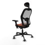 Piqueras y Crespo Chaise de Bureau avec Appui-tête Jorquera 3D036G1 Marron Gris