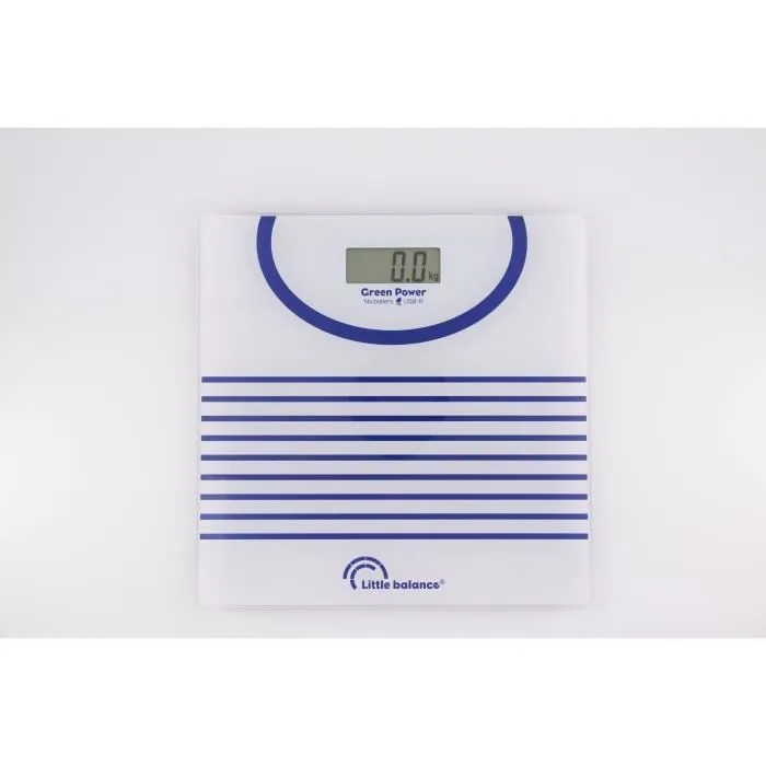 Little Balance Pese-personne 8655 Mariniere, Balance connectee USB rechargeable, Capacite 180 kg / Precision 100 g