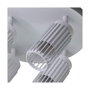 Cristalrecord Projecteur 4 éléments Sahara sablé GU10 10W blanc 23x6x20 cm IP20 (ampoules non incluses)