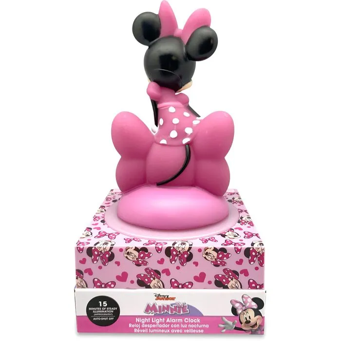 Kids Licensing Minnie - Réveil figurine 3D lumineuse pour enfants - Dès 3 ans