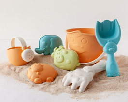 KioKids Set de Seau de Plage Animaux