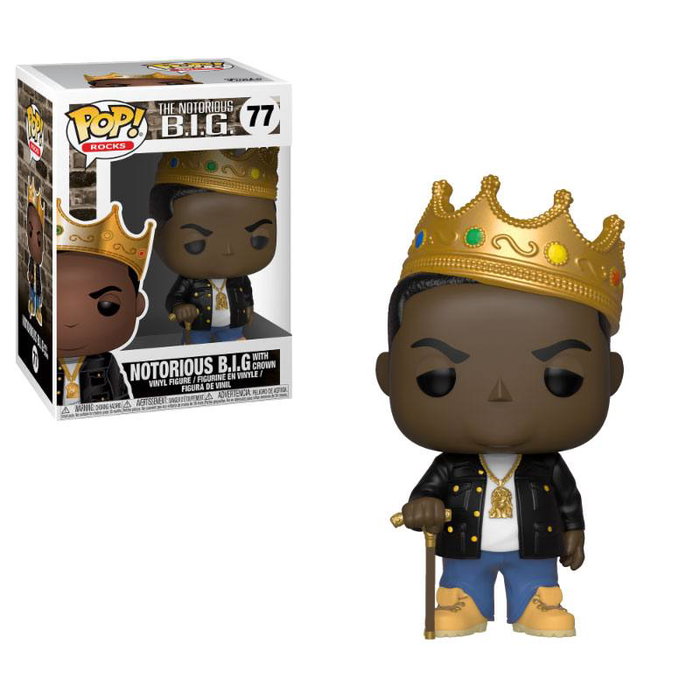 Notorious B.I.G. POP! Rocks Vinyl figurine Notorious B.I.G. with Crown 9 cm Notorious B.I.G. POP! Rocks Vinyl figurine Notorious B.I.G. with Crown 9 cm