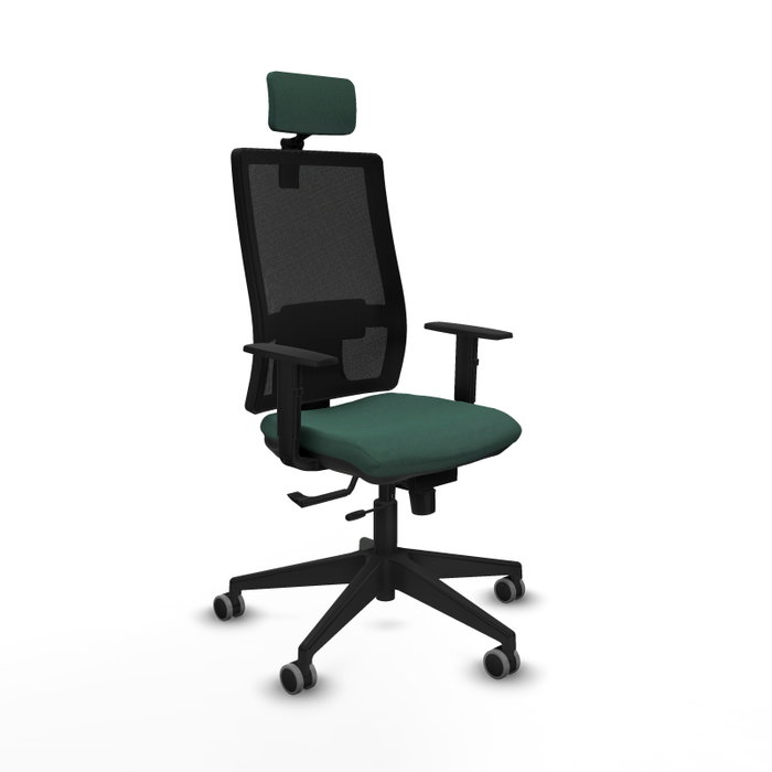 Piqueras y Crespo Chaise de Bureau Horna avec Appui-tête 2D et Mécanisme Sincro/Traslack, Vert Bouteille Piqueras y Crespo Chaise de Bureau Horna avec Appui-tête 2D et Mécanisme Sincro/Traslack, Vert Bouteille