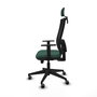 Piqueras y Crespo Chaise de Bureau Horna avec Appui-tête 2D et Mécanisme Sincro/Traslack, Vert Bouteille