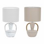 Lampe de bureau DKD Home Decor Céramique Polyester 50 W (20 x 20 x 35 cm) (2 Unités)