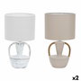 Lampe de bureau DKD Home Decor Céramique Polyester 50 W (20 x 20 x 35 cm) (2 Unités)