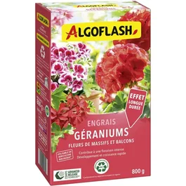 Algoflash Naturasol - Engrais pour géraniums, fleurs de massifs et balcons - 800 g