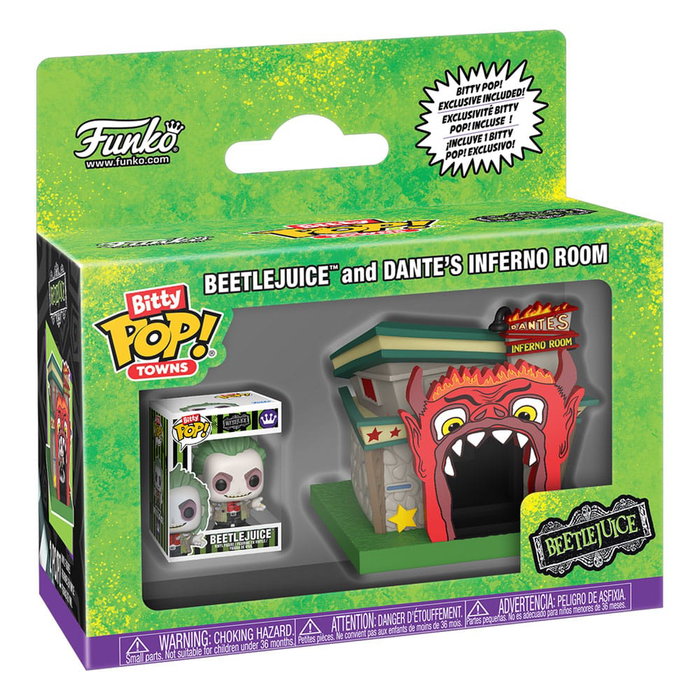 Funko Beetlejuice Bitty POP! Towns Figurine Beetlejuice and Dante's Inferno Room