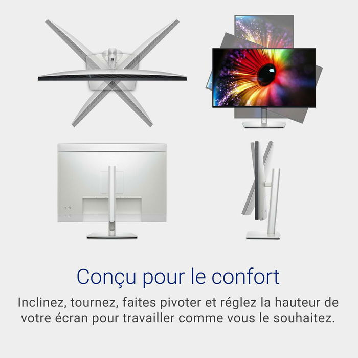 Dell U2724D / 210-BKVB - Moniteur 27 pouces QHD IPS USB-C, Noir