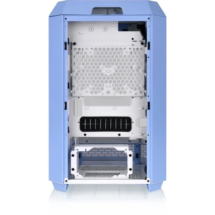 Thermaltake CA-1Y4-00SFWN-00 The Tower 300 - Boitier PC Mini tour sans alimentation - Format Micro-ATX/ITX - Avec verre trempé - Bleu ciel
