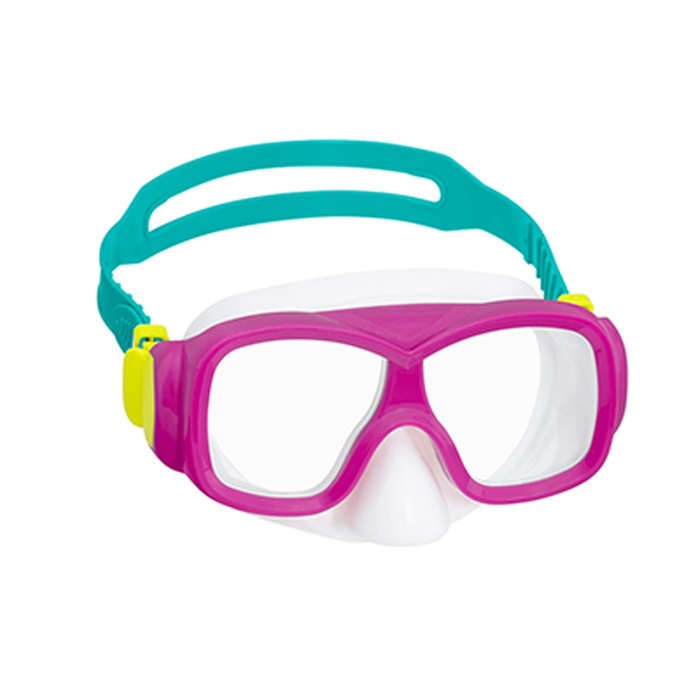 Bestway Masque de Plongée Junior Corrélation Anatomique Couleurs Assorties +7 Ans Plage et Piscine 22039
