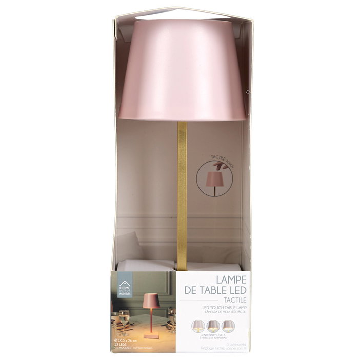 Home Deco Factory Lampe LED Tactile Rose