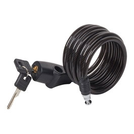 Master Lock Câble de sécurité enroulable avec clé, Ø0,8 x 180 cm