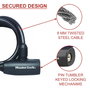 Master Lock Câble de sécurité enroulable avec clé, Ø0,8 x 180 cm