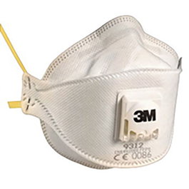 3M Masque FFP1 9312 avec Valve, Respirateur Anti-Particules (Set de 10)