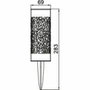 Galix Borne solaire inox G4445 - Blanc chaud