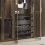 Emuca Kit Quartz Panier Métallique et Rack Ajustable, Finition Titane