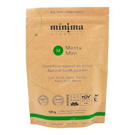 MINIMA ORGANICS Dentifrice en poudre menthe 120g