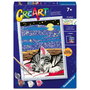 Ravensburger Kit de Peinture par Numéros Creart Série D - Chat Rêveur 12023262, Jeu Créatif pour Enfants dès 7 Ans