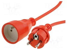JONEX Rallonge réseau H05VV-F 3G1,5mm2 15m Orange