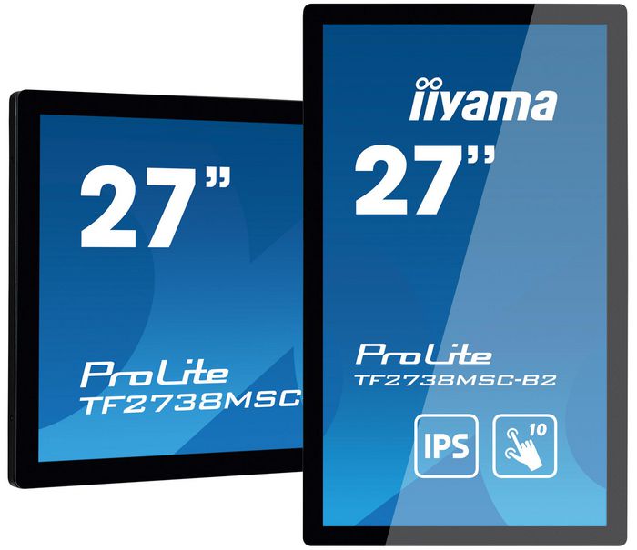iiyama ProLite TF2738MSC-B2 Écran tactile PC 27" Full HD IPS 10 points, Open Frame, HDMI/DisplayPort/DVI, Haut-parleurs