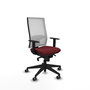 PIQUERAS Y CRESPO Chaise de bureau Horna, mécanisme Synchro, Grenat/Blanc