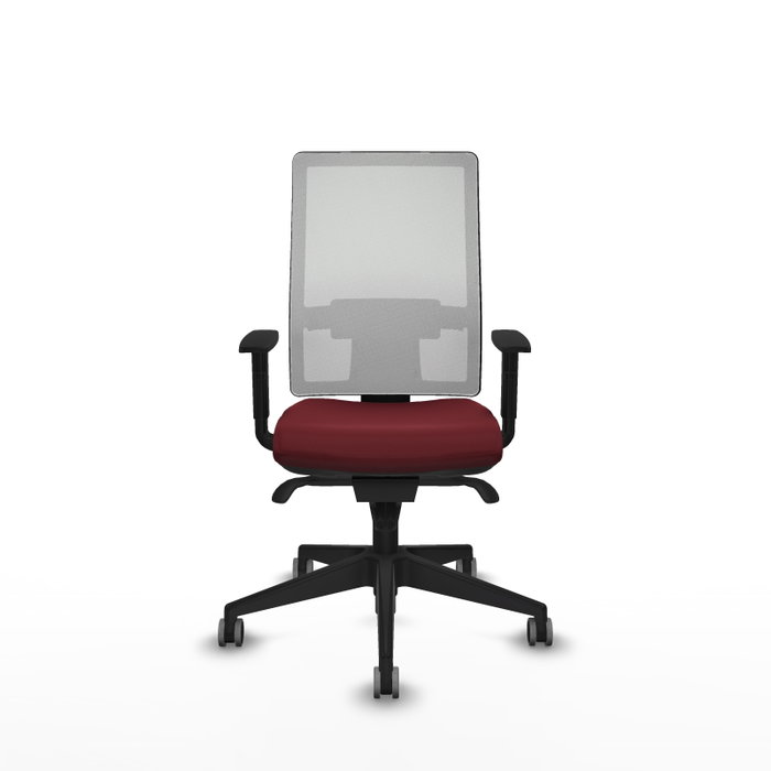 PIQUERAS Y CRESPO Chaise de bureau Horna, mécanisme Synchro, Grenat/Blanc PIQUERAS Y CRESPO Chaise de bureau Horna, mécanisme Synchro, Grenat/Blanc