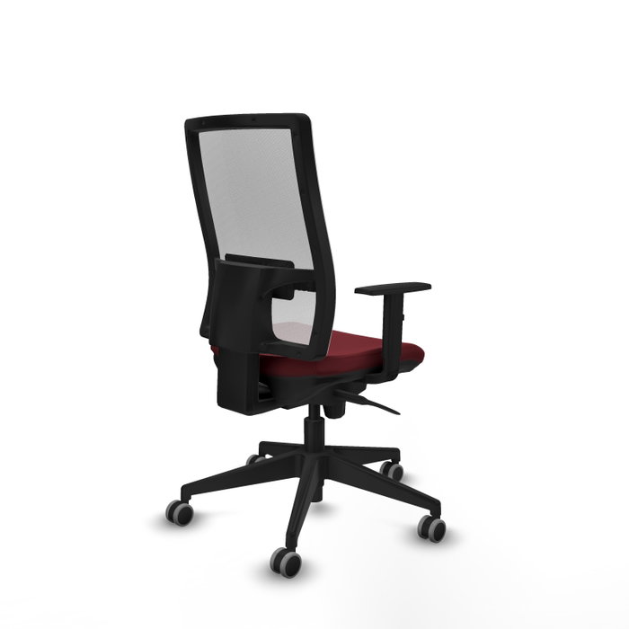 PIQUERAS Y CRESPO Chaise de bureau Horna, mécanisme Synchro, Grenat/Blanc PIQUERAS Y CRESPO Chaise de bureau Horna, mécanisme Synchro, Grenat/Blanc