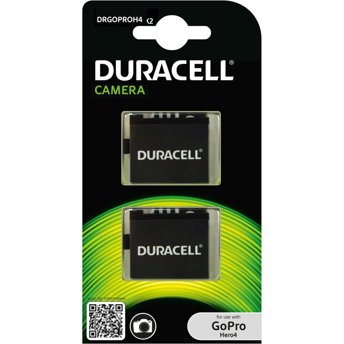 Duracell Batterie Li-Ion 1160mAh pour GoPro Hero 4 Duracell Batterie Li-Ion 1160mAh pour GoPro Hero 4