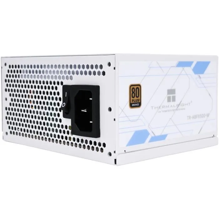 Thermalright Alimentation PC ABFX, 500 W, 80+ Bronze, format SFX, non modulaire, couleur blanc - Pour configurations compactes