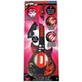 Lexibook Guitare électronique lumineuse Ladybug avec lunettes-micro pour enfants - 2 modes de jeu, effets lumineux et connexion audio aux-in