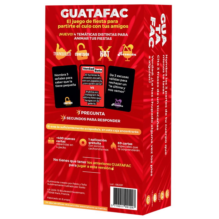 La Caja Guatafac El Punto G LCLS03ES Jeu de société pour adultes, 420 cartes, 3 à 12 joueurs, 15-60 min La Caja Guatafac El Punto G LCLS03ES Jeu de société pour adultes, 420 cartes, 3 à 12 joueurs, 15-60 min