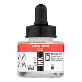 Amsterdam Peinture Acrylique 30 ml Blanc de Titane 105