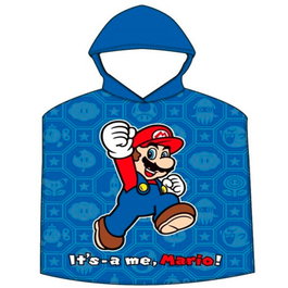 Nintendo Poncho-torchon Super Mario Bros en coton - 55 x 110 cm