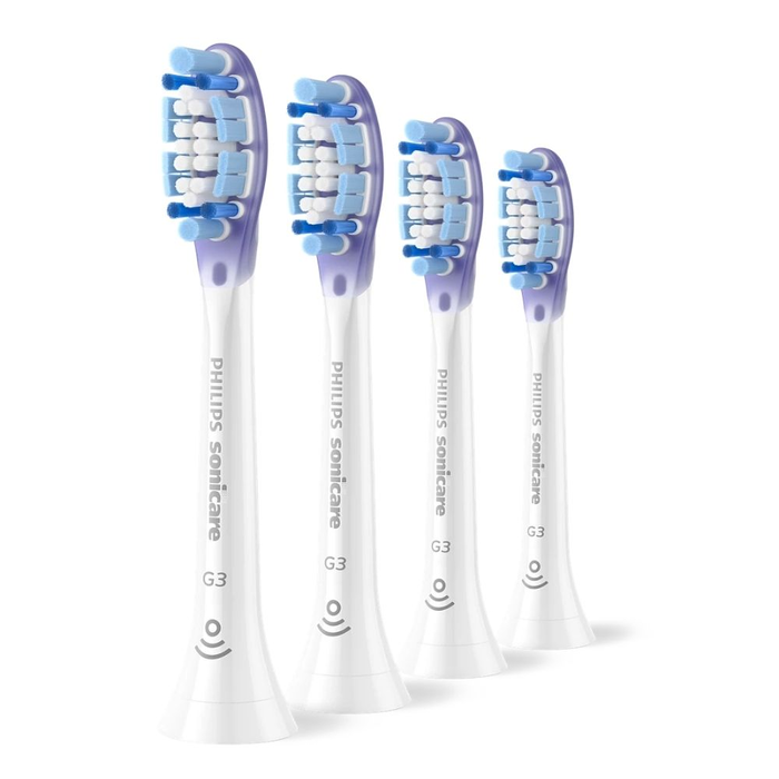 Philips Sonicare G3 Premium Gum Care HX9054/87 - Lot de 4 têtes de brosse, Blanc
