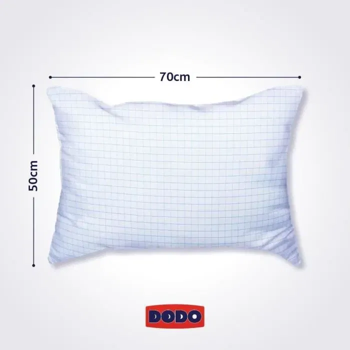 Dodo Oreiller médium 50x70 cm blanc - 550 g, protection anti-acarien, anti-punaise et anti-moustique - Fabriqué en France