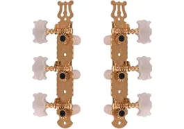 YELLOWPTS Claviers pour guitare classique en forme de papillon, pont métallique doré