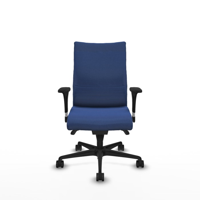 Piqueras Y Crespo Silla Albacete confidente, mécanisme Sincro, Bleu marine