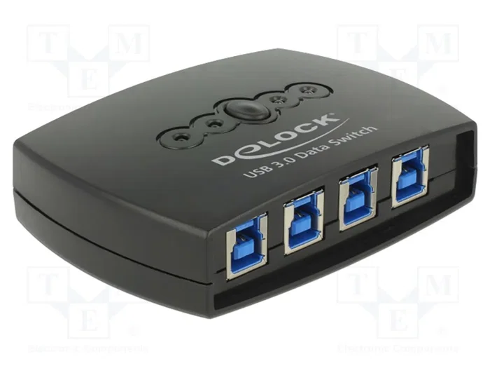 DELOCK Switch USB noir avec 5 ports DELOCK Switch USB noir avec 5 ports