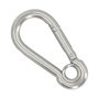 WOLFPACK LINEA PROFESIONAL Mousqueton pompier inoxydable à œil 80 mm