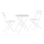 Ensemble Table + 2 Chaises Home ESPRIT Blanc 60 x 60 x 71 cm