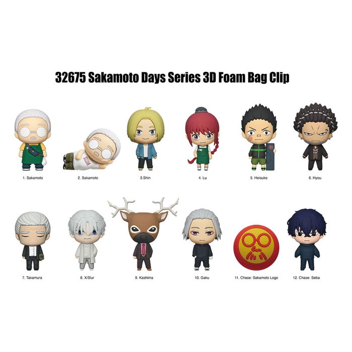Sakamoto Days 3D présentoir porte-clés sac à dos Série 2 (24)